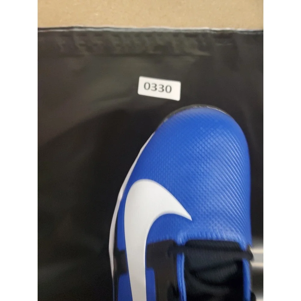 Nike Alpha Menace 4 Shark Mens Shoes Sz 13 Blue‎ Bright White Football Cleats